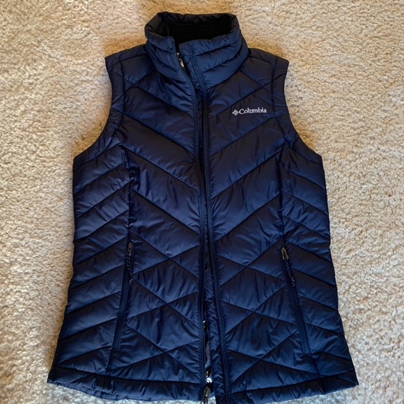 Columbia Jackets & Blazers - Navy Columbia Omni-Heat Puffer Vest